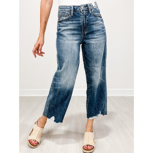 Judy Blue QUEEN of the CROP Hi-Waist Cropped Jeans